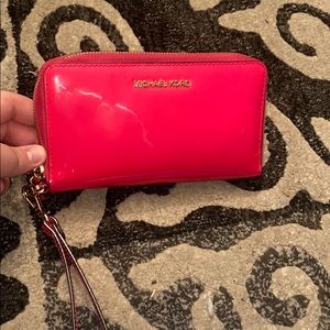 Hot Pink MICHAEL KORS Wristlet